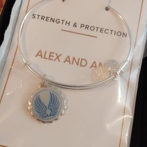 BNWT Alex and Ani Embossed Guardian Angel Bracelet